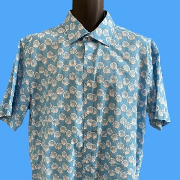 Charleston Threads Shell Linen Button Down Shirt - Picture 2 of 10